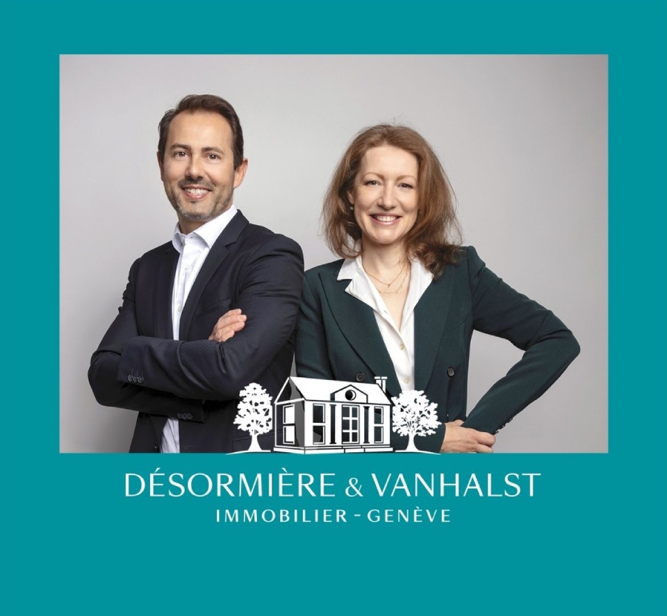 Agence immobilière Désormière & Vanhalst - agence immobilière à Troinex / Genève créée par Adrien Désormière et Sandra Vanhalst