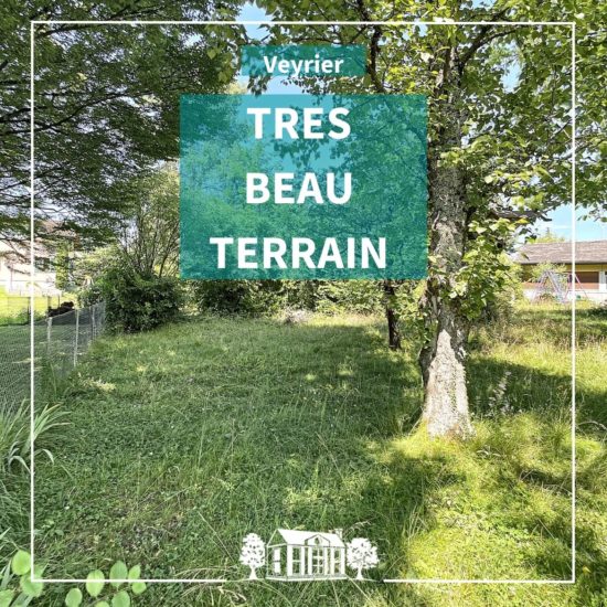 Succès 2022: terrain vendu à Veyrier par l'agence immobilière Désormière & Vanhalst