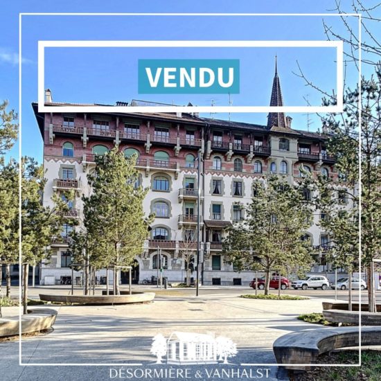 Succès 2022: appartement vendu aux Eaux-Vives par l'agence immobilière Désormière & Vanhalst