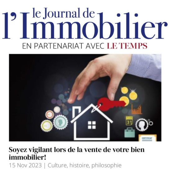 Chronique de Désormière et Vanhalst publiée dans le Journal de l'Immobilier - Soyez vigilant lors de la vente de votre bien immobilier - amiante - pcb - électricité - radon