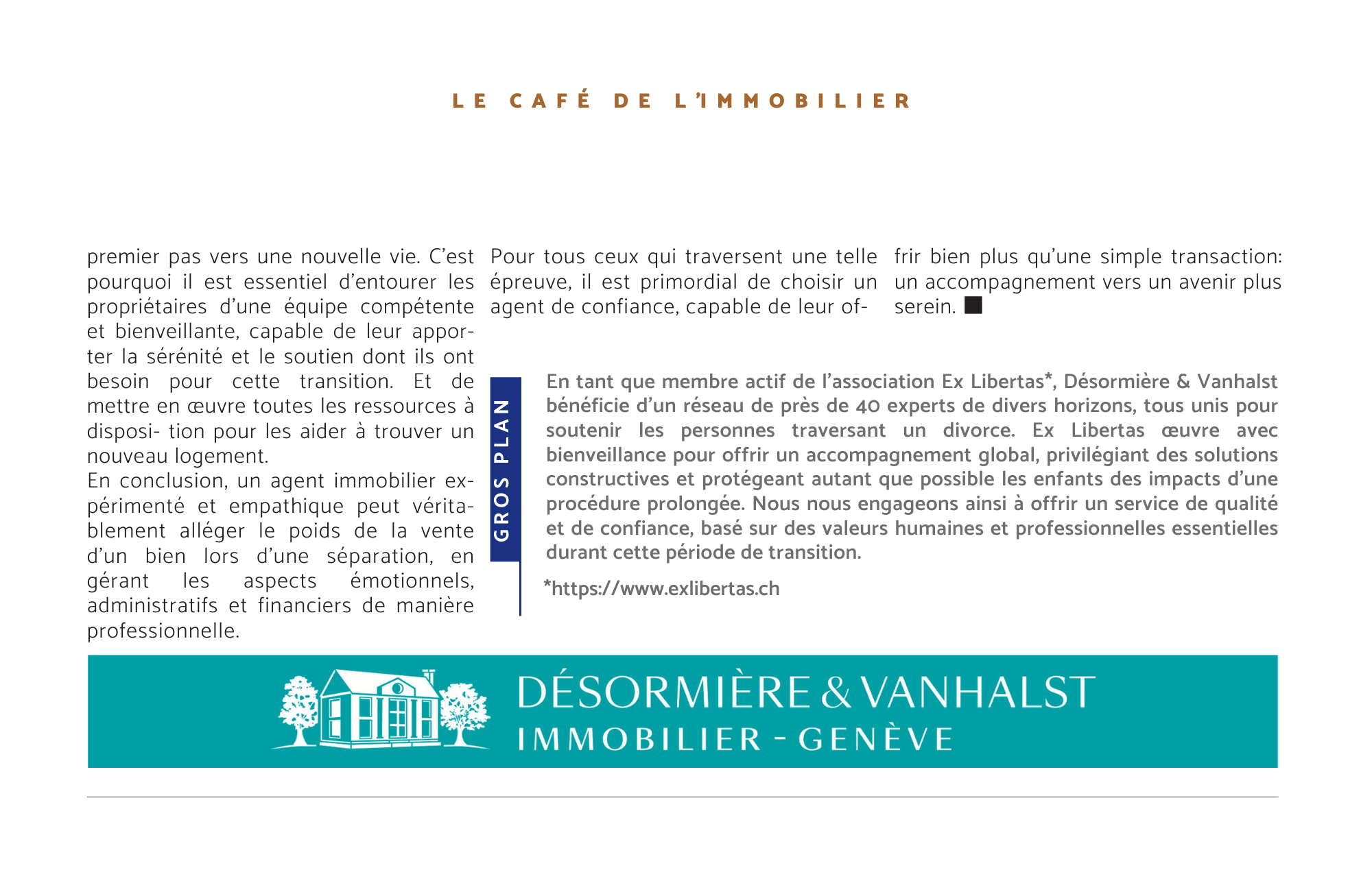 Vendre son domicile quand on divorce, article de la chronique "Le Café de l'Immobilier" par Désormière et Vanhalst, publié dans Le Journal de l'Immobilier_vedette